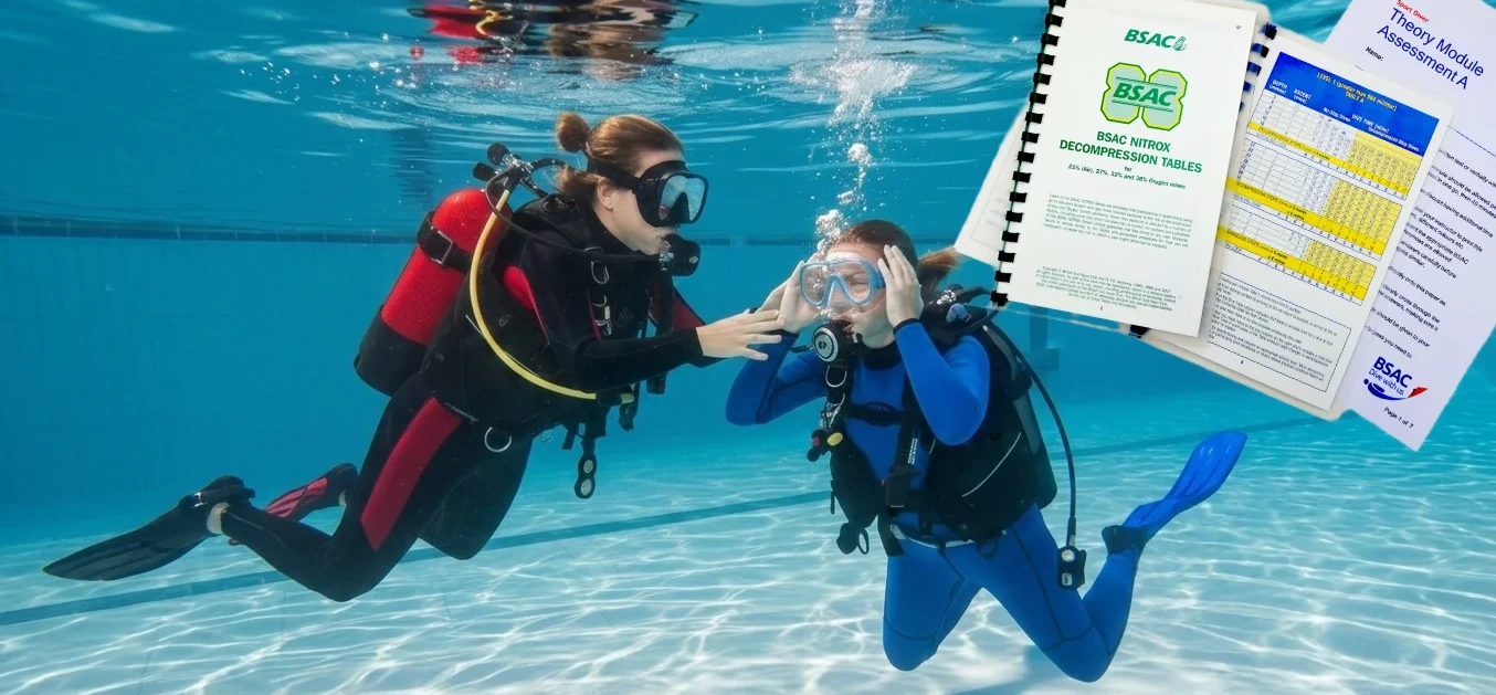 Scuba divers training